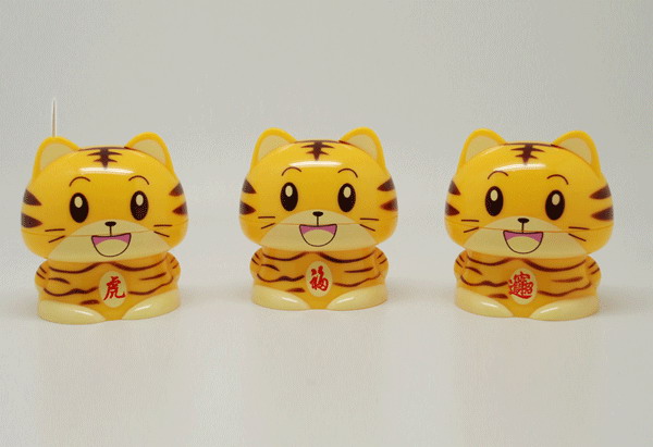 供应卡通牙签盒 虎年促销品 